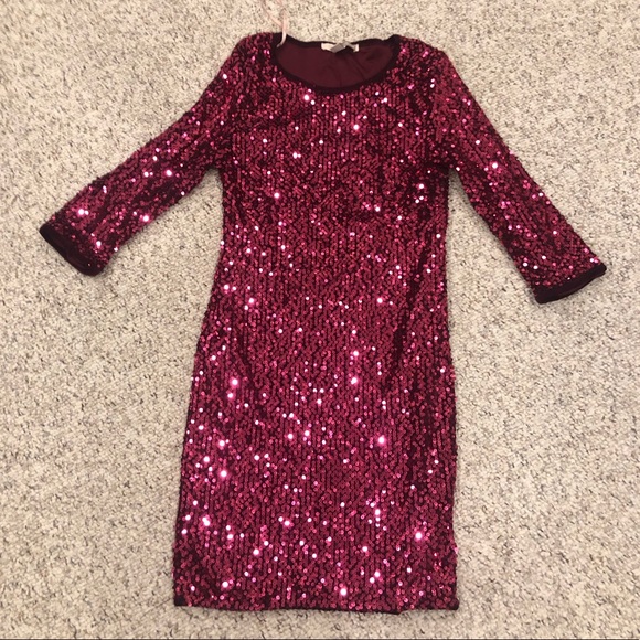 red sequin dress forever 21 Forever 21 Red Sequin Sleeveless Racerback Dress Juniors Size Small